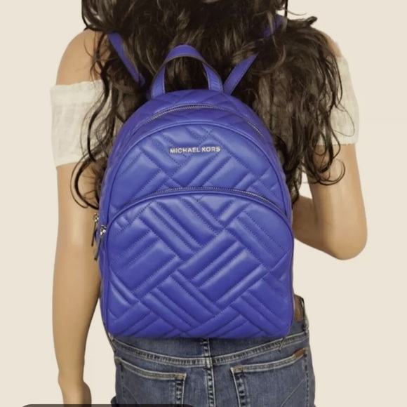 Michael Kors Quilted Abbey Backpack - Picture 1 of 9